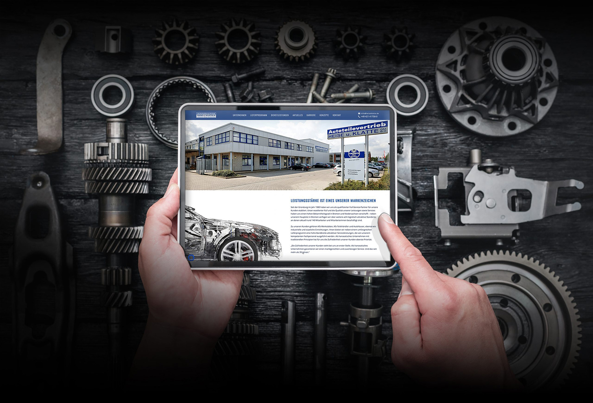 Heise und Klatte Relaunch Unternehmenswebseite