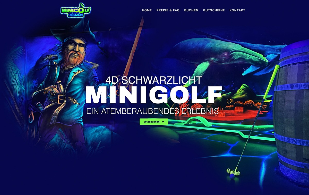 Referenz Webseiten-Relaunch Minigolf Helden